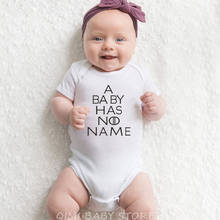 Summer Baby Boys Romper Short Sleeve Cotton Infant Jumpsuit Baby Newborn Clothes A Baby Has No Name Print Toddler Outfit 2024 - buy cheap
