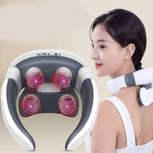 Cervical Spine Massager Electric Pulse Instrument for Shoulder Protector Relieve Stress Neck Massage Machine Health Care 2024 - buy cheap