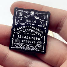 Hello Yes No Goodle Ouija Board Hard Enamel Brooch Pins Badge Collar Lapel Pins Alloy Metal Fashion Jewelry Accessories 2024 - buy cheap