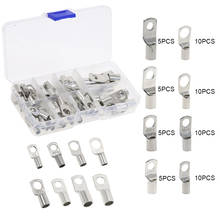 60Pcs Electrical Wire Ring Connectors Copper Tube Lug Battery SC Starter Cable Welding Crimp Terminals Kit 2024 - buy cheap