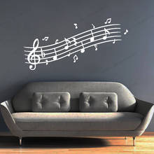 Music Notes Vinyl Wall Decal Musical Stickers Home Decor Bedroom Art Mural Girl Gift Removable Wallpoof CX1709 2024 - buy cheap