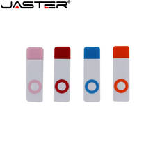 Jaster-promoção fita reta, capacidade real, 4 cores, plástico, armazenamento externo, usb 2.0, 4gb, 8gb, 16gb, 32gb, 64gb, flash drive 2024 - compre barato