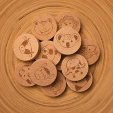Quebra-cabeças de mão redonda de madeira para crianças, quebra-cabeça animal montessori, aprendizagem cognitiva 2024 - compre barato