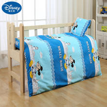 Disney 100% Cotton new Baby Bedding Set Mickey mouse Soft cot duvet Crib Sets kids Cot Set Duvet Cover Pillowcase Flat Sheet 2024 - buy cheap