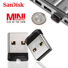 SanDisk 100% Original CZ33 Mini Pen Drives 64GB 32GB 16GB 8GB USB Flash Drive USB 2.0 Stick U Disk USB Key pendrive 2024 - buy cheap
