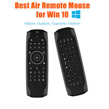 Miniteclado G7-Win10 Air Mouse, giroscopio, 2,4G, distancia inalámbrica, 10m, mando a distancia, para windows 10, pc, ordenador portátil 2024 - compra barato