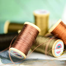 Hand-woven embroidery thread Tassels Line Roll Of 0.3mm polyamide fibre line  50M High strength 3 Strands Thread Khaki 2024 - buy cheap