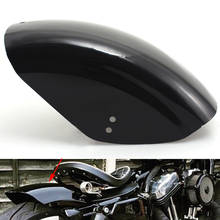 Motorcycle Rear Fender Short Flat Mudguard Gloss Black Metal For Harley Sportster XL 883 1200 48 72 Iron Bobber Cafe Racer 2024 - buy cheap