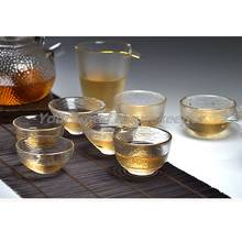 Taza de té transparente japonesa Phnom Penh, vaso pequeño para degustación de té, juego de té de vidrio resistente al calor, 1 ud. 2024 - compra barato