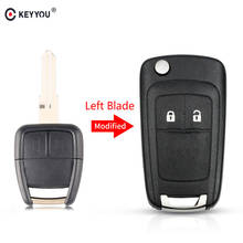 KEYYOU Modified Replacement Car Key Shell Case fit for CHEVROLET Aveo Folding Flip Remote Key Fob 3 Button Case Cover 2024 - buy cheap