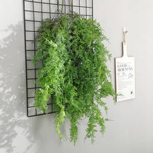 Искусственный папоротник из сосны, листья, настенная подвеска, пластиковое растение, рождественское домашнее свадебное украшение, цветок 2024 - купить недорого