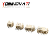 Encabeçamento masculino 2p/3p/4p/5p/6p/8p/para o conector da tira do diodo emissor de luz da placa do pwb 20 pces xh2.54 smd smt do ângulo direito 2.54mm do passo 2024 - compre barato