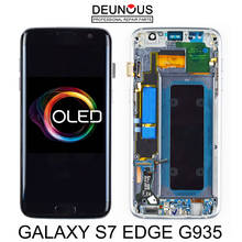Tela lcd original para samsung galaxy s7 edge, tela sensível ao toque de 100% "e pelas para substituição, para samsung g935, g935f, g935a 2024 - compre barato