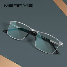 MERRYS DESIGN Men Anti Blue Ray Light Blocking Glasses UV400 Glasses For Computer Titanium Alloy Glasses S2001FLG 2024 - buy cheap