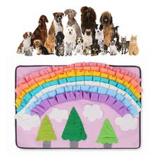 Forest Colorful Washable Pet Snuffle Feeding Mat Dog Puzzle Toys Nosework Blanket for Dogs Interactive Training Stress Release 2024 - buy cheap