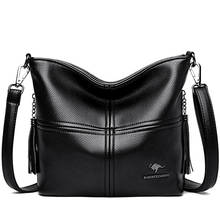 Bolsa de mão de couro macio feminina, bolsa de mão luxuosa estilo inverno para mulheres 2020 2024 - compre barato