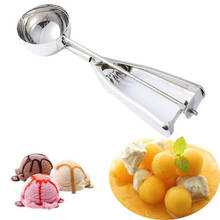 4/5/6CM Stainless Steel Ice Cream Scoop Cookies Dough Dish Watermelon Spoon 2024 - buy cheap