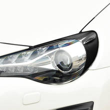 Для Subaru BRZ для Toyota GT86 2012-2016 углеродное волокно фары Брови Веки автомобиля стикер s передние и задние брови отделка стикер 2024 - купить недорого