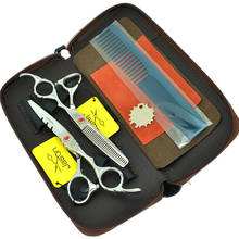 Jp440c-tesoura de cabeleireiro profissional, para salão de beleza, cabeleireiro, tesoura a0017d, 5.5" 2024 - compre barato