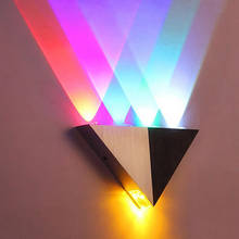 Modern RGB Triangle LED Wall Lamp AC90-265V High Power Home Lighting Aluminum Led Wall Luminaire For Home Decoration 2024 - buy cheap
