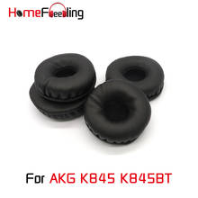 Homefeeling almohadillas para AKG K845 K845BT almohadillas ronda Universal de cuero sustitución piezas almohadillas 2024 - compra barato