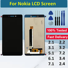 For Nokia 6.1 TA-1043 TA-1045 TA-1054 LCD Display Touch Screen Digitizer Assembly For Nokia 2.1 3.1 5.1 7.1 LCD Screen 2024 - buy cheap