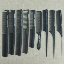 Conjunto de pente de cabeleireiro profissional, 9 estilos/conjunto, material de carbono, pente de cauda, cabeleireiro, barbeiro, pente de corte de cabelo 2024 - compre barato