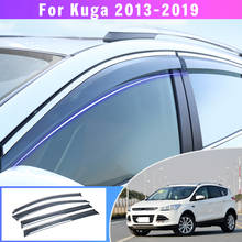 For Ford Kuga 2013 2014 2015 2016 2017 2018 2019 Awnings Window Weather Shield Sun Rain Visor Car Styling Auto Accessories 2024 - buy cheap