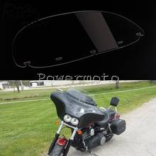 10" Motorcycle Windshield Clear Front Fairing Deflector Batwing Fairing Windscreen for Harley Sportster Softail Dyna Road Glide 2024 - buy cheap
