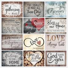 Full Drill Diamond Painting 5D DIY "Love Paradise House" Picture Rhinestone Mosaic Text Diamond Embroidery Wall Home Decoration 2024 - buy cheap