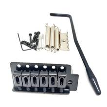 6 cordas de guitarra ponte sela tailpiece para guitarra elétrica padrão tremolo ponte conjunto instrumento musical acessórios 2024 - compre barato