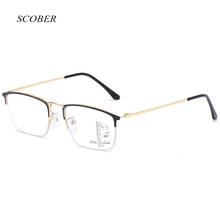 2021 anti-blue Progressive multifocal reading glasses men smart zoom reading glasses women far near sight Eyewear with case 2024 - buy cheap