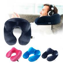 U-Shape Travel Pillow for Airplane Inflatable Neck Pillow Travel Accessories Comfortable Pillows for Sleep Home Textile 4 Color 2024 - buy cheap