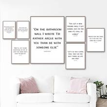Impresión en lienzo de letras de Rap Kanye West para decoración de la habitación del hogar, arte moderno minimalista en blanco y negro, imagen de pared con estampado Kanye West Hip Hop 2024 - compra barato