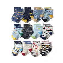 12pair/Lot Baby Non-slip Floor Socks Children's Short 1-3Years Cartoon Children's Old 2024 - buy cheap