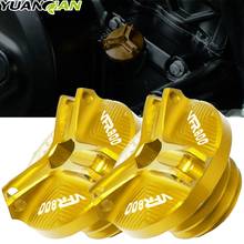 Tampa de alumínio para motocicleta, para motprbike honda vfr800, copo de óleo, para honda vfr800 vfr 800 VFR-800 2002-2017 2016 2015 2024 - compre barato