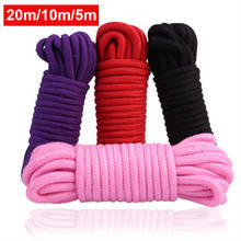 5m/ 10m/ 20m Cotton Rope Female Adult Sex products Slaves BDSM Bondage Soft Rope Adult Games Binding Rope Role-Playing Sex Toy 2024 - buy cheap