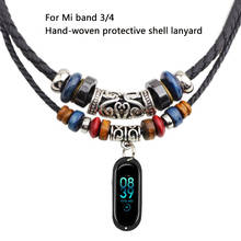 applicable For Mi Band 4 Bracelet DIY Silicone Knitted Necklace with vintage jewelry pendant ,for xiaomi Mi Band 3 Accessory 2024 - buy cheap