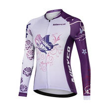 Mieyco-camisetas de Ciclismo de carreras para mujer, Ropa de Ciclismo de manga larga, chaquetas de Bicicleta de montaña, BMX, Maillot femenino, 2021 2024 - compra barato