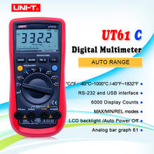 Digital Multimeter UNI-T UT61C High Reliability Modern Digital Multimeters  AC DC Meter CD Backlight & Data Hold Multitester 2024 - buy cheap