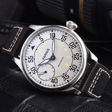 Parnis 44mm Watch Men Hand Winding Mechanical Watches 17 Jewels Movement Luminous Waterproof Leather Strap Male Wristwatch 2024 - buy cheap