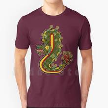 Quetzbafatl camiseta masculina de algodão, camiseta legal de estampa diy, quetzbafatl feijão cobra aztec mayan maya mitologia deity 2024 - compre barato