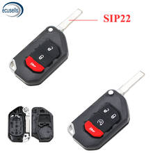 2 + 1 кнопка 3 + 1 Кнопка Smart Remote чехол для ключа JEEP для Chrysler с лезвием SIP22 2024 - купить недорого