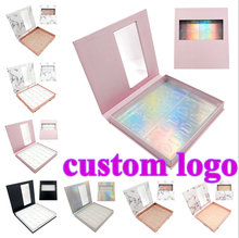 NEW wholesale lash box 10 pairs eyelash box Eyelash packaging box fake 3d mink lashes boxes faux  strip case empty custom logo 2024 - buy cheap