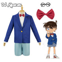 Kids Adult Conan Edogawa Anime Detective Conan Case Closed Edogawa Konan Cosplay Costume Uniform Sets 2024 - buy cheap