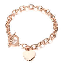 Fashion Exquisite Punk Lover Pendant Bracelets Bangles Alloy Carved Love Heart Lock Chain Bracelet Couple Jewelry 2 Styles 2024 - buy cheap