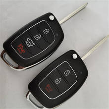 DAKATU Flip Folding Remote Key Shell Case 2+1/3+1/4 Buttons For Hyundai Mistra Accent HB20 Santa Fe IX35 IX45 I40 Verna Remote 2024 - buy cheap