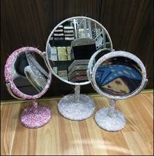 fashion diamond painting frame makeup mirror decorative big mirror round mirrors for home decoration J065 2024 - buy cheap