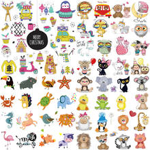 Prajna Cute Animal Iron On Heat Transfers Cat Patch For Clothing Girls Ironing Thermal Stickers On Clothes DIY Cartoon Appliques 2024 - buy cheap