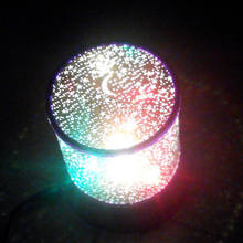 Proyector de luz nocturna LED estrellado para niños, lámpara de proyección colorida con efecto Maestro de estrellas románticas, decoración de fiesta 2024 - compra barato